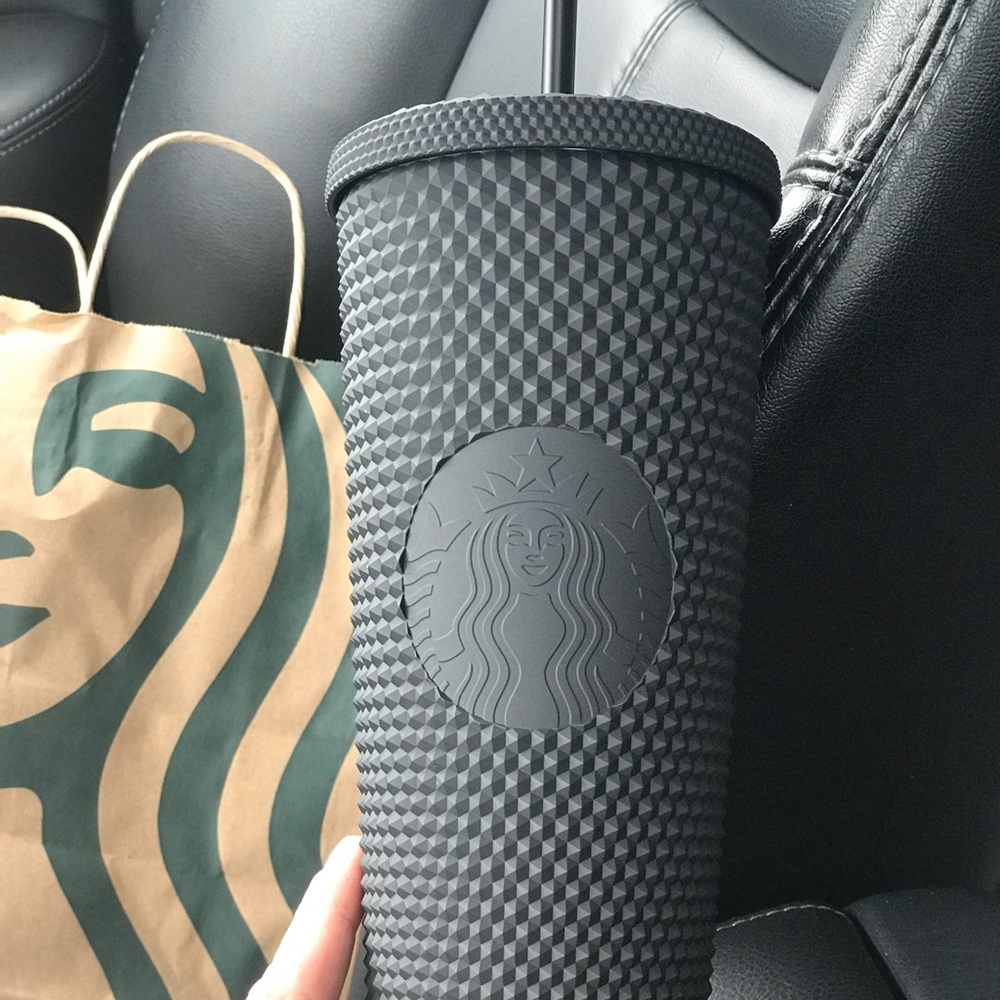 Starbucks Matte Black Studded Tumbler